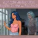 A thoughtful woman looks out a window as a scowling ghostly image of her mother appears behind her. Text overlay reads: "My Toxic Mother Died During No Contact. I'm Not Sorry" and "myfemspiration.com".